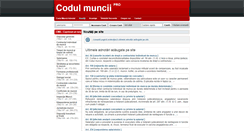Desktop Screenshot of codulmuncii.ro